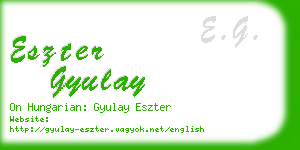 eszter gyulay business card